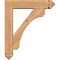 Ekena Millwork Legacy Arts and Crafts Smooth Bracket w/ Offset Brace, Western Red Cedar, 5 1/2"W x 22"D x 26"H BKT0604X22X26LEC03SWR - alternate 4
